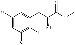 methyl 2-amino-3-(3,5-dichloro-2-fluorophenyl)propanoate,1822494-19-8,结构式