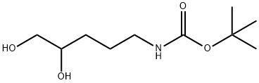 tert-butyl N-(4,5-dihydroxypentyl)carbamate Structure