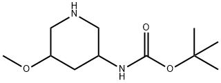 Carbamic acid, N-(5-methoxy-3-piperidinyl)-, 1,1-dimethylethyl ester|3-(BOC-氨基)-5-甲氧基哌啶