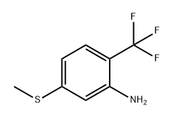 Benzenamine, 5-(methylthio)-2-(trifluoromethyl)- Struktur