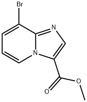 Imidazo[1,2-a]pyridine-3-carboxylic acid, 8-bromo-, methyl ester Structure
