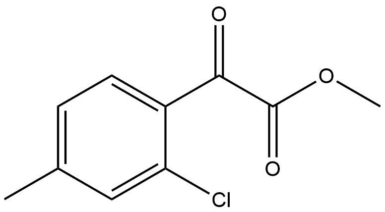 Methyl 2-chloro-4-methyl-α-oxobenzeneacetate Structure