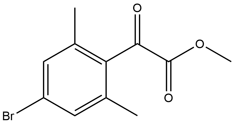 Methyl 4-bromo-2,6-dimethyl-α-oxobenzeneacetate Structure