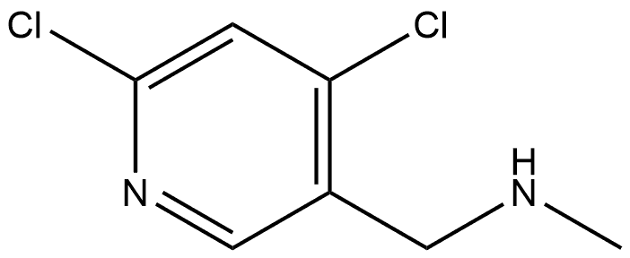 4,6-Dichloro-N-methyl-3-pyridinemethanamine Struktur