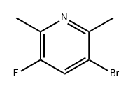 Pyridine, 3-bromo-5-fluoro-2,6-dimethyl- 结构式