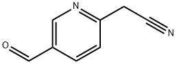 2-Pyridineacetonitrile, 5-formyl- Struktur