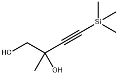 3-Butyne-1,2-diol, 2-methyl-4-(trimethylsilyl)- Struktur