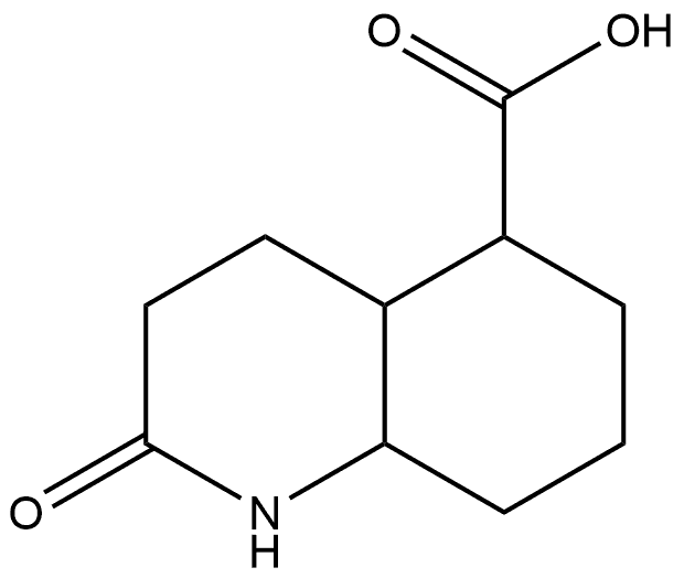Decahydro-2-oxo-5-quinolinecarboxylic acid Structure