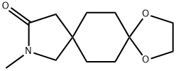 1,4-Dioxa-10-azadispiro[4.2.4.2]tetradecan-11-one, 10-methyl- Struktur