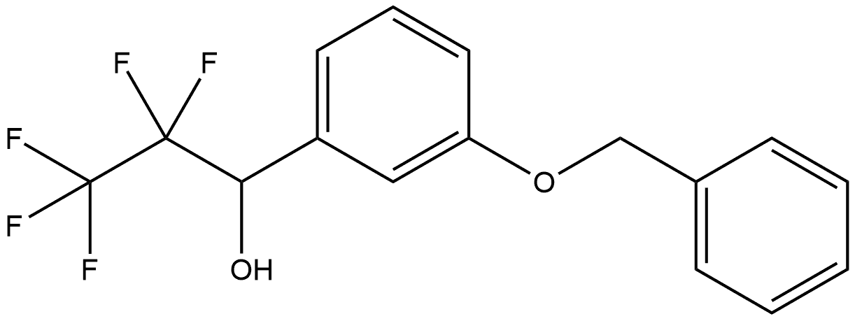 α-(1,1,2,2,2-Pentafluoroethyl)-3-(phenylmethoxy)benzenemethanol Structure