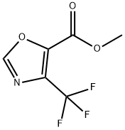 5-Oxazolecarboxylic acid, 4-(trifluoromethyl)-, methyl ester 化学構造式