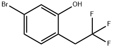5-bromo-2-(2,2,2-trifluoroethyl)phenol Struktur