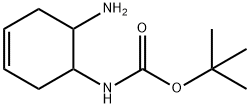 (6-Amino-cyclohex-3-enyl)-carbamic acid tert-butyl ester 化学構造式