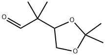 2-(2,2-Dimethyl-1,3dioxolan-4-yl)-2-methyl-propioldehyde 结构式