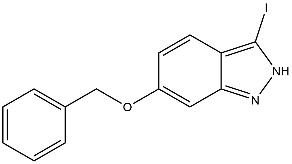 6-Benzyloxy-3-iodo-1H-indazole Structure