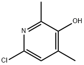 3-Pyridinol, 6-chloro-2,4-dimethyl- Struktur