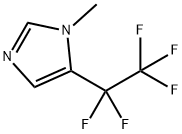 1-Methyl-5-(pentafluoroethyl)-1H-imidazole 结构式