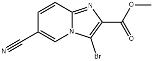 methyl 3-bromo-6-cyanoimidazo[1,2-a]pyridine-2-carboxylate Structure