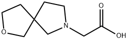 2-Oxa-7-azaspiro[4.4]nonane-7-acetic acid Struktur