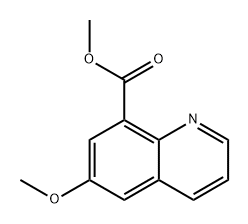 8-Quinolinecarboxylic acid, 6-methoxy-, methyl ester 结构式