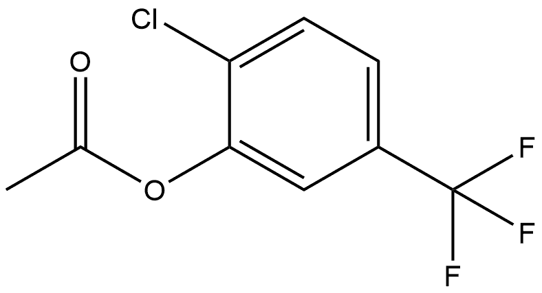 Phenol, 2-chloro-5-(trifluoromethyl)-, 1-acetate Struktur