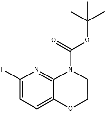 4H-Pyrido[3,2-b]-1,4-oxazine-4-carboxylic acid, 6-fluoro-2,3-dihydro-, 1,1-dimethylethyl ester Structure