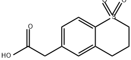 2-(1,1-dioxo-3,4-dihydro-2H-1lambda6-benzothiop
yran-6-yl)acetic acid Structure