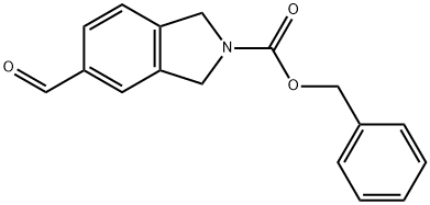 2H-Isoindole-2-carboxylic acid, 5-formyl-1,3-dihydro-, phenylmethyl ester Struktur