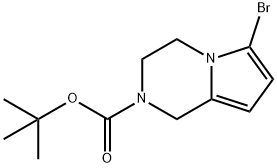 Pyrrolo[1,2-a]pyrazine-2(1H)-carboxylic acid, 6-bromo-3,4-dihydro-, 1,1-dimethylethyl ester,1823313-36-5,结构式
