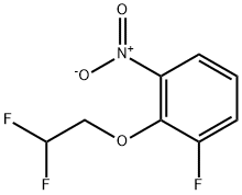 3-Fluoro-2-(2,2-difluoroethoxy)nitrobenzene Struktur