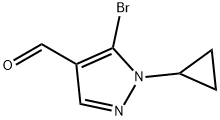 5-溴-1-环丙基-1H-吡唑-4-甲醛 结构式