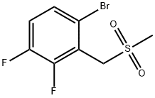 1-溴-3,4-二氟-2-((甲磺酰基)甲基)苯, 1823318-61-1, 结构式