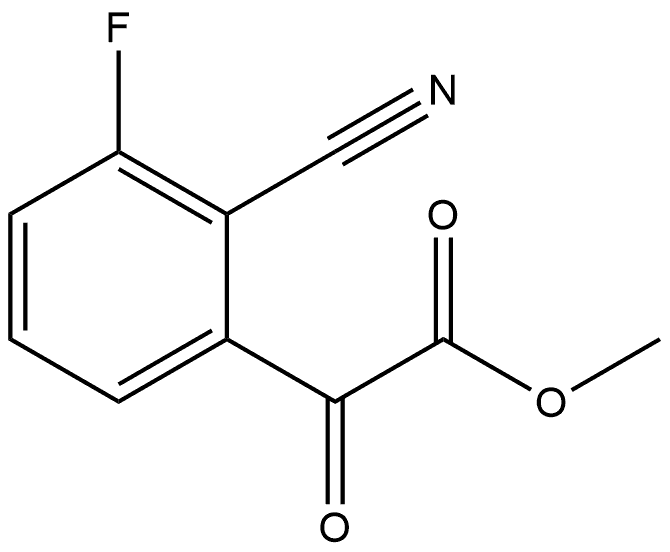 Methyl 2-cyano-3-fluoro-α-oxobenzeneacetate Structure