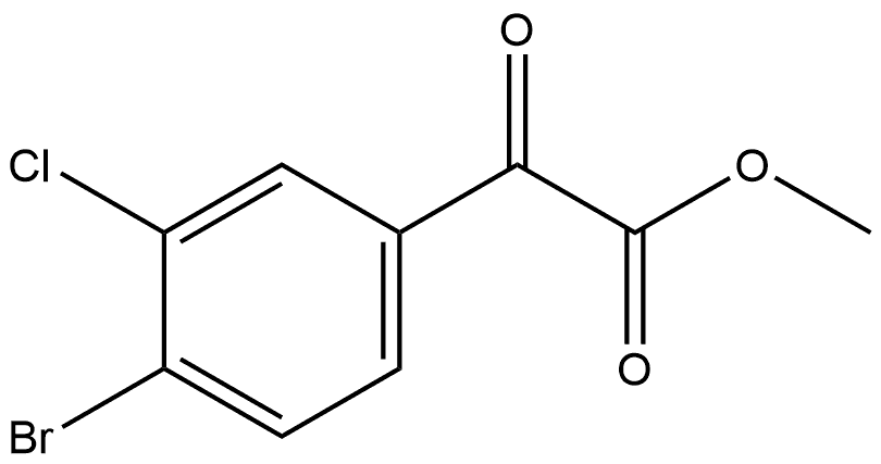 Methyl 4-bromo-3-chloro-α-oxobenzeneacetate Structure