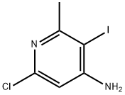 4-Pyridinamine, 6-chloro-3-iodo-2-methyl- 化学構造式