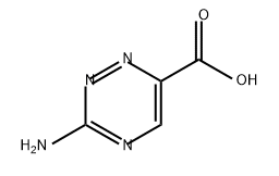 1,2,4-Triazine-6-carboxylic acid, 3-amino- Struktur