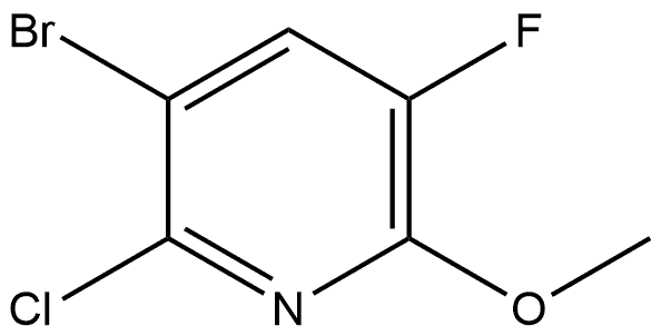 3-bromo-2-chloro-5-fluoro-6-methoxypyridine Struktur
