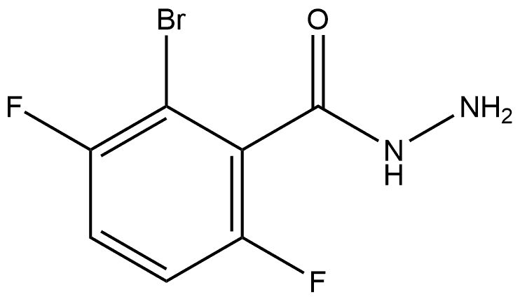 2-Bromo-3,6-difluorobenzoic acid hydrazide,1823335-58-5,结构式