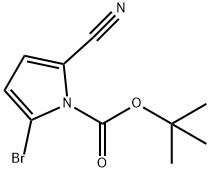 tert-Butyl 2-bromo-5-cyano-1H-pyrrole-1-carboxylate Struktur