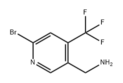 (6-溴-4-(三氟甲基)吡啶-3-基)甲胺, 1823343-09-4, 结构式