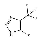 4-溴-5-(三氟甲基)-1H-1,2,3-三唑, 1823347-99-4, 结构式