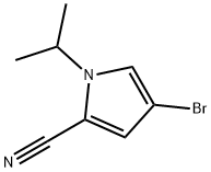 4-Bromo-1-isopropyl-1H-pyrrole-2-carbonitrile Struktur