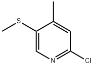 Pyridine, 2-chloro-4-methyl-5-(methylthio)- Structure