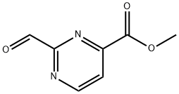 Methyl 2-formyl-4-pyrimidinecarboxylate Struktur