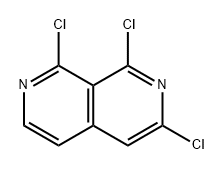 1,3,8-三氯-2,7-萘啶 结构式