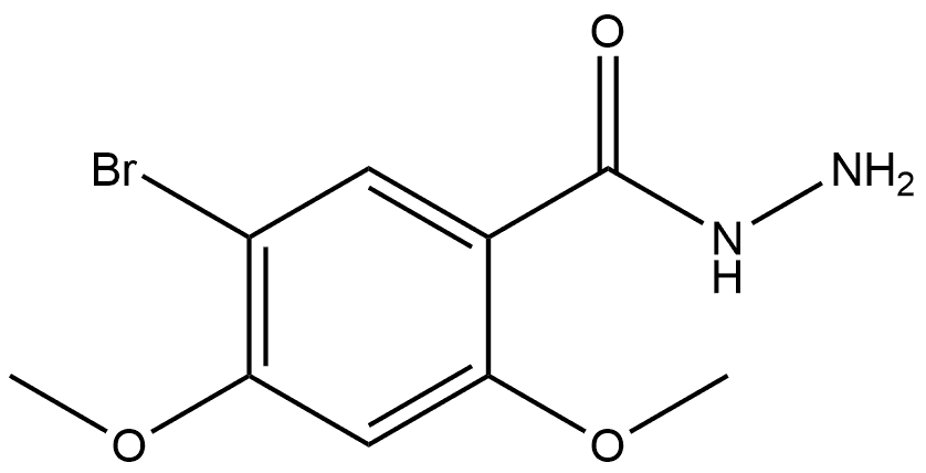 5-Bromo-2,4-dimethoxybenzoic acid hydrazide Structure