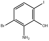 2-Amino-3-bromo-6-iodophenol Struktur