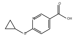 3-Pyridinecarboxylic acid, 6-(cyclopropyloxy)- Struktur