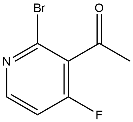 1-(2-Bromo-4-fluoro-3-pyridinyl)ethanone Struktur