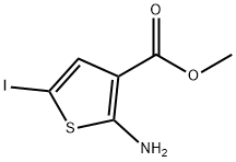 methyl 2-amino-5-iodothiophene-3-carboxylate Struktur